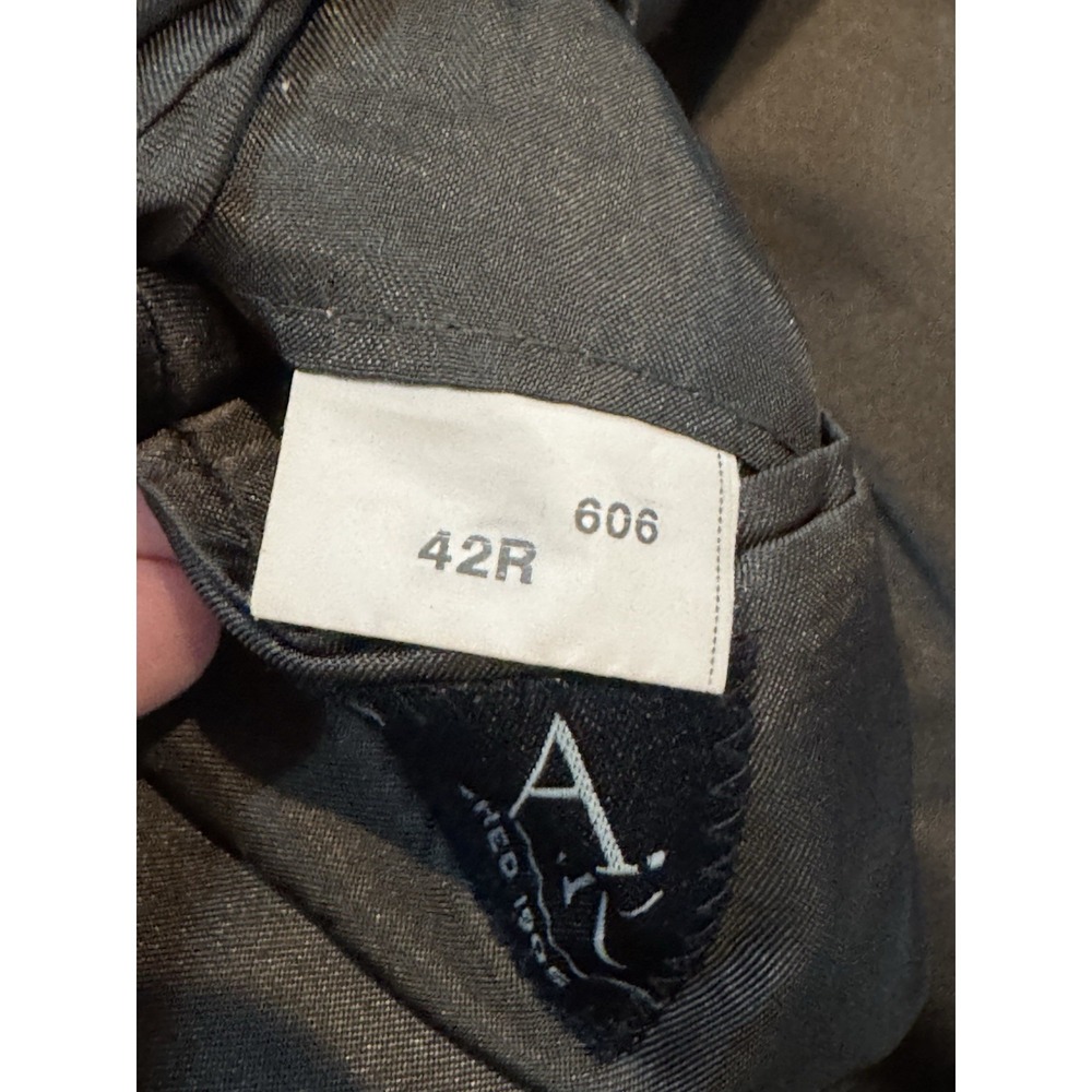 Jos A Bank 42R 100% Wool Blazer Sport Coat Brown 2 Button Notch Lapel - Picture 2 of 5